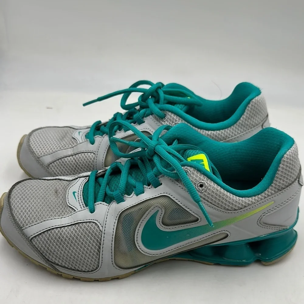 Nike Reax Run 5 White/Metallic Silver/Gray 407987-116 Women's Size 8